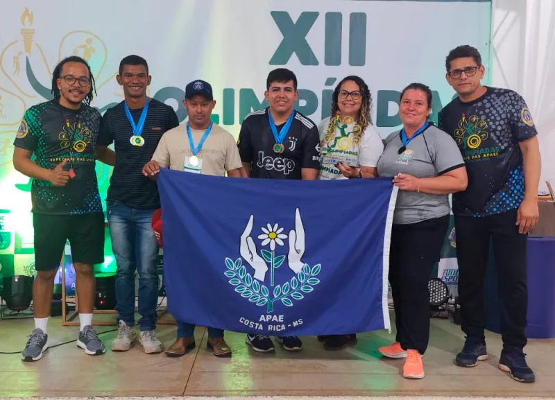Imagem de compartilhamento para o artigo Atletas da APAE de Costa Rica conquistam vaga para etapa nacional das Olimpíadas Especiais em Brasília da MS Todo dia